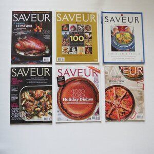 SAVEUR Magazines World Cooking Mixed Lot of 6 2001 – 2017 Set 1